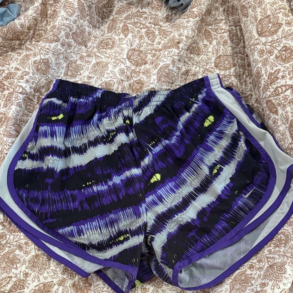 Nike Purple and Black Athletic Shorts
